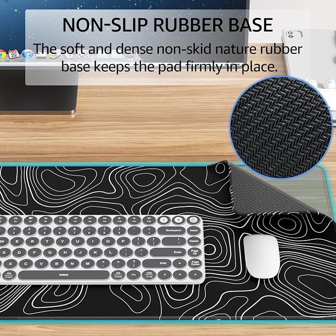 KTRIO Large Gaming Mouse Pad, Desk Mat, 31.5 x 11.8 in - Image 4