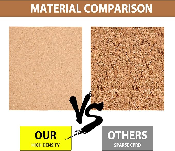 AkTop Cork Bulletin Board Hexagon 4 Pack, Small Framed Corkboard Tiles - Image 3