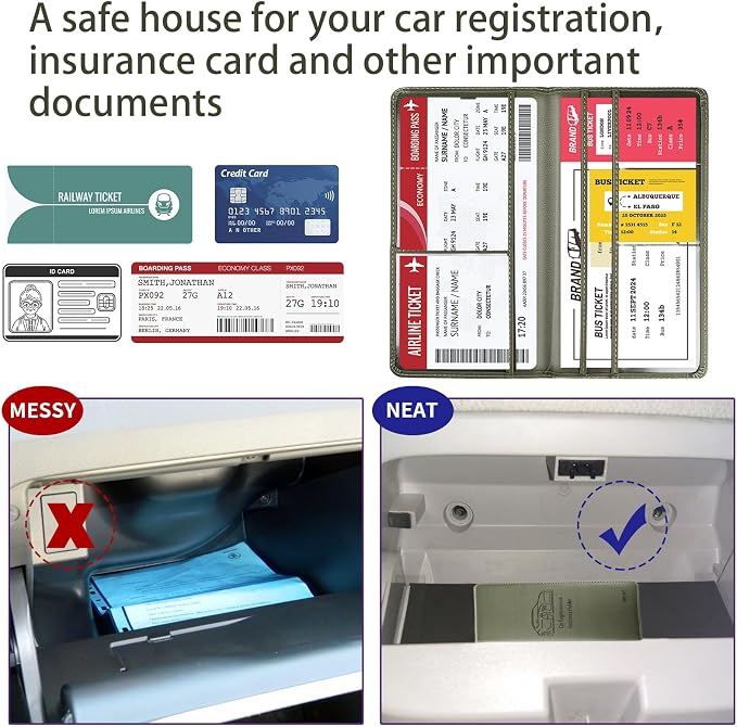 Car Registration and Insurance Card Holder - Image 5