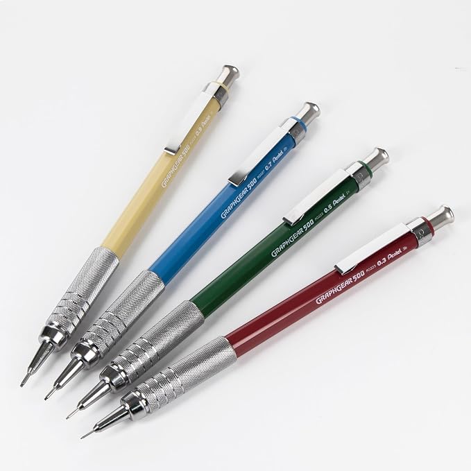 Pentel GraphGear 500 Limited Edition Mechanical Pencil, Classic Colors Box Set - Image 3