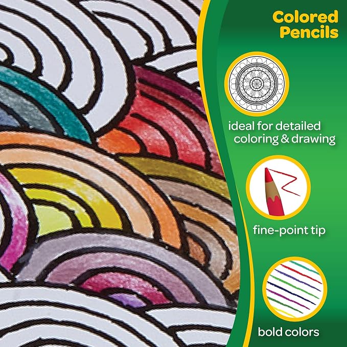 Crayola Colored Pencils, Kids Pencil Set, Pre-Sharpened Coloring Book Pencils - Image 9