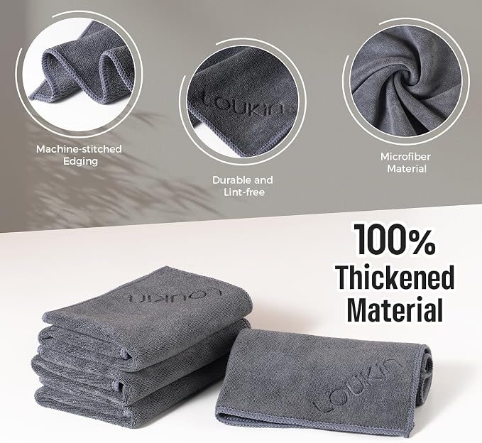 loukin 2 Pack Magnetic Cleaning Cloth, Microfiber Dry Erase Eraser, Washable - Image 4