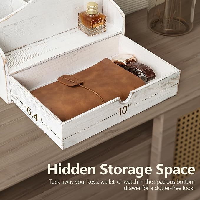 Pine Wooden Mail Organizer for Desk - Image 5