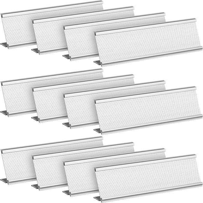 LEIFIDE 12 Pack Aluminum Name Plate Holder by LEIFIDE