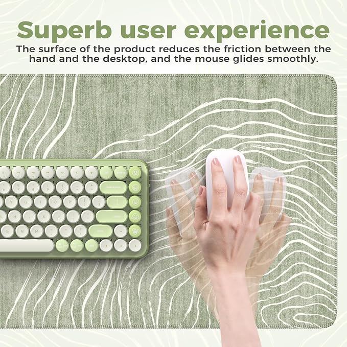 iCasso Desk Cover Mat Green, Extra Large Mouse Pad - Image 4