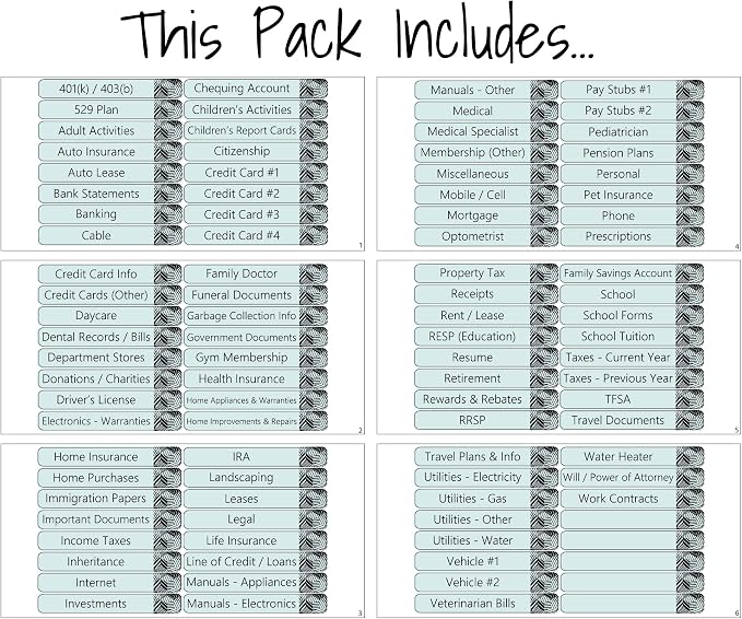 Lovable Labels File Labels, 96 Pre-Printed & Blank File Folder Labels - Image 4