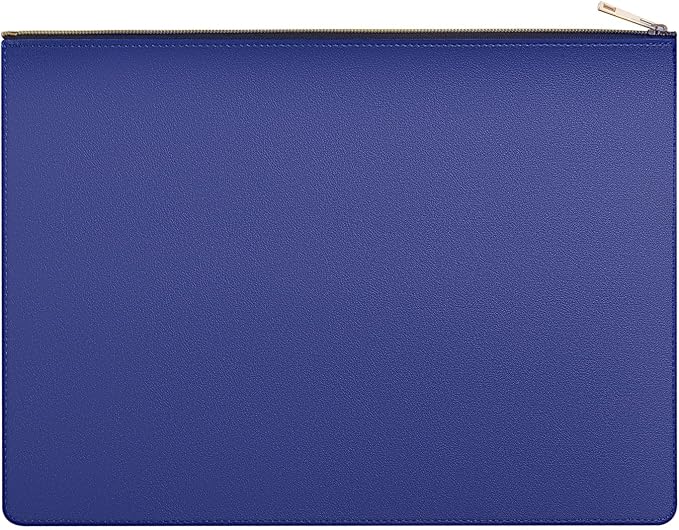 PU Leather A4 File Folder Zipper Document Holder Envelope Folder Case by enyuwlcm