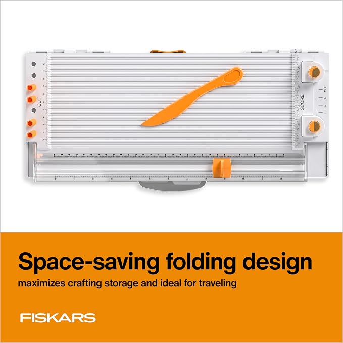 Fiskars 12" All-in-One PPC Tool, TripleTrack System, Scoring Surface, Pom Pom - Image 8