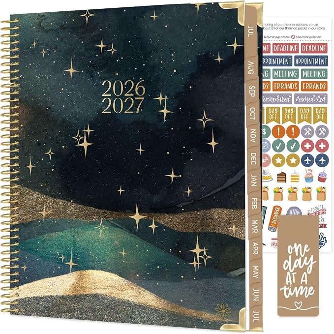 bloom daily planners HARDCOVER Planner 2026-2027 Academic Year by bloomdailyplanners