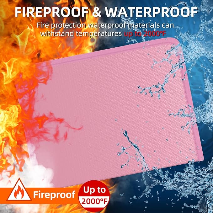 Fireproof Accordion File Organizer, Portable Expanding File Folder - Image 2