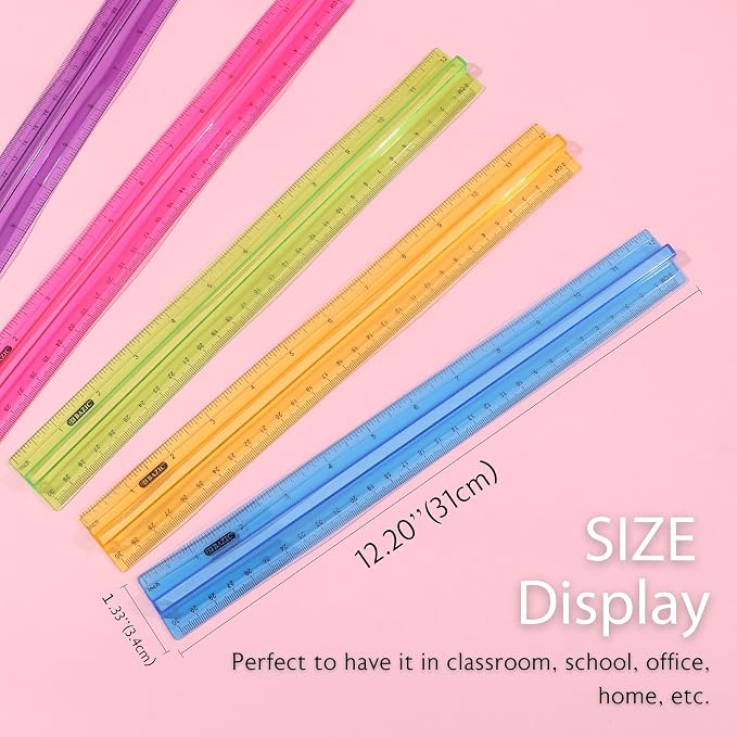 BAZIC Products 12 in Plastic Ruler - Image 2
