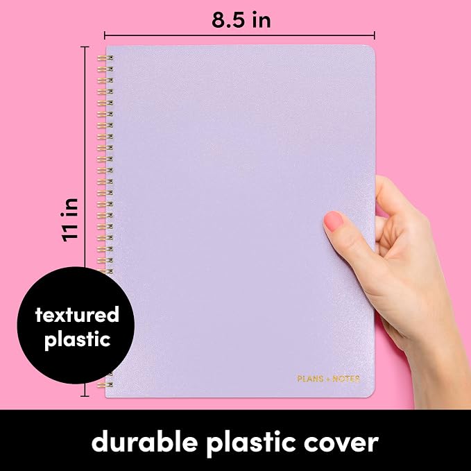 PAPERAGE Undated Daily Planner & To Do List Notepad, 8.5 in x 11 in, Spiral - Image 2