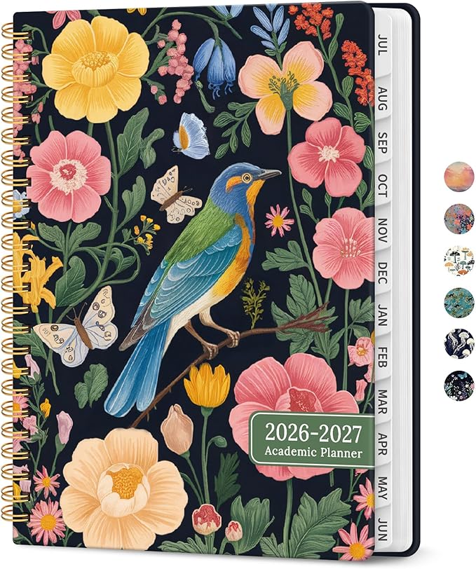 Planner 2026-2027, Academic Year Monthly and Weekly Calendar Planner, Jul 2026 by Taja