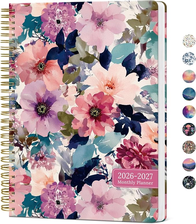Monthly Planner 2026-2027, Aesthetic 2 Year Months Planner Calendar, 18-Months by Taja