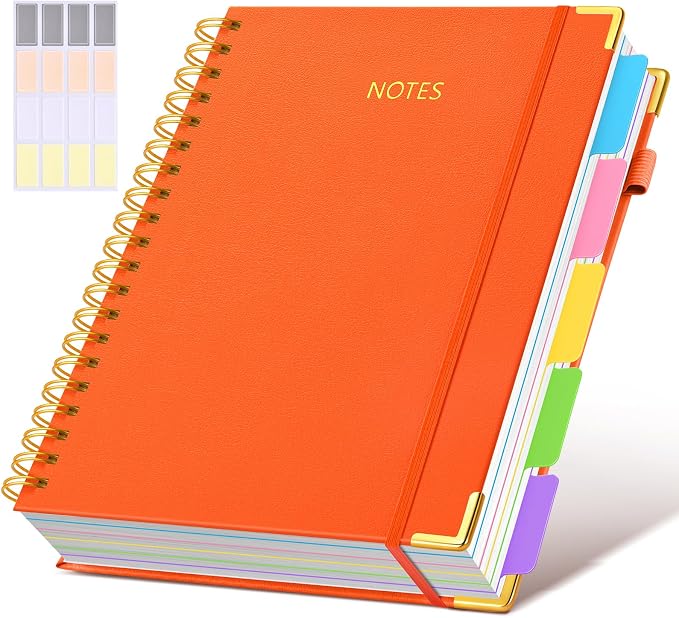Hardcover Spiral Notebook 8.5"x11" Journal by dilitego