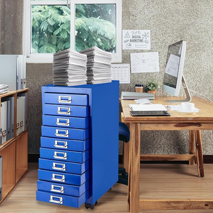 File Cabinet MINI 10 Tier Metal File Organizer Document Organizer - Image 7