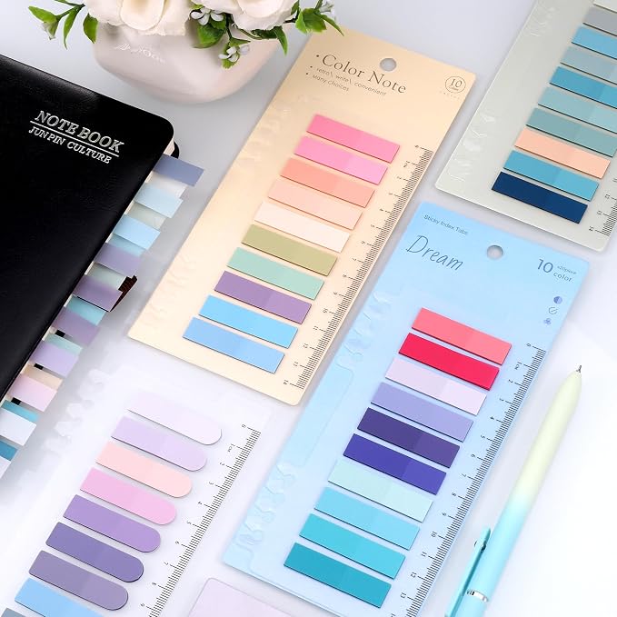 JIANTA Book Tabs for Annotating, Transparent Sticky Notes for Binders, Page - Image 6