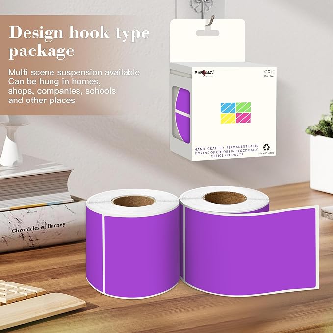 PARLAIM 3x5 inch Rectangle Color Code Stickers - Image 4