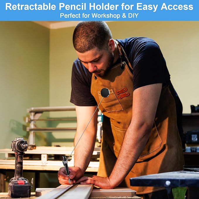 4 Pcs Heavy Duty Retractable Pull Pen Pencil Holder, 27.5 Inch Pen Lanyard - Image 4