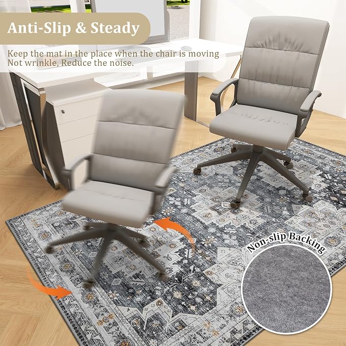 chakme Office Chair Mat for Hardwood Floor, Machine Wash - Image 5