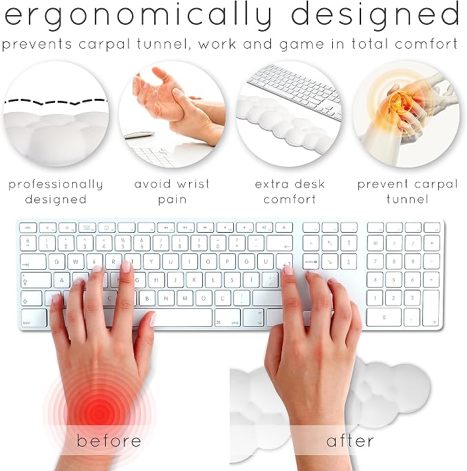 Cloud Keyboard Wrist Rest – Create-ables Qloud Cloud Wrist Rest - Image 8