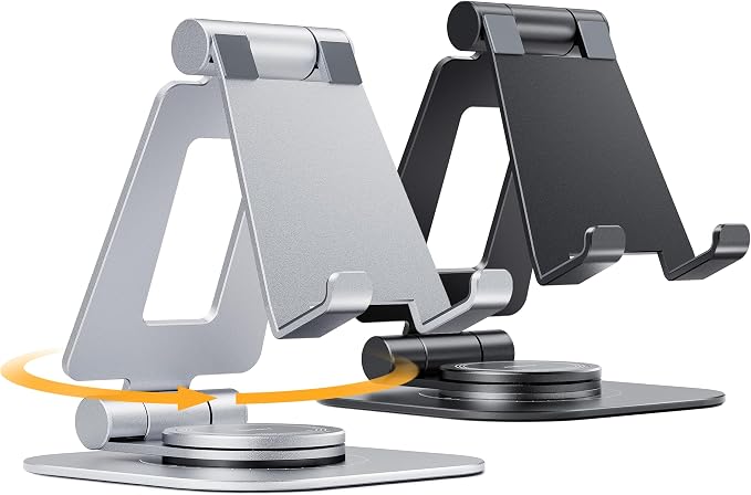 Nulaxy 2-Pack 360 Rotating Phone Stand, Fully Adjustable Foldable Phone Holder by Nulaxy