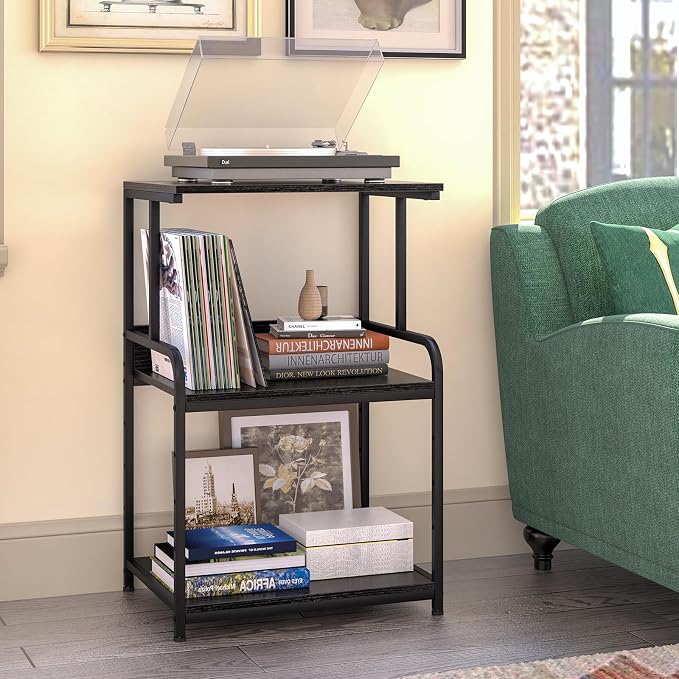 Arbuxzuy Printer Stand with Storage Shelf, 3 Tier Printer Cart with Wheels - Image 4