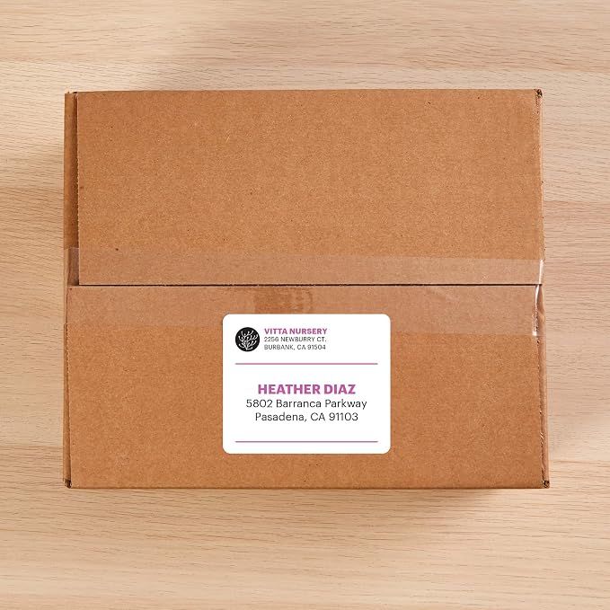 Avery Printable TrueBlock Shipping Labels, 3.5" x 5", Sure Feed, 2 Pack - Image 2