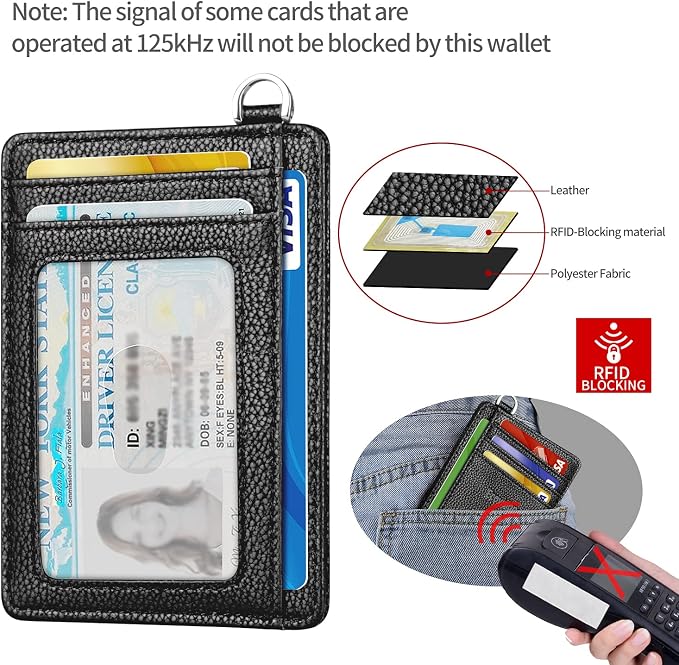 Slim Minimalist Front Pocket Wallet, RFID Blocking Credit Card Holder Wallet - Image 4