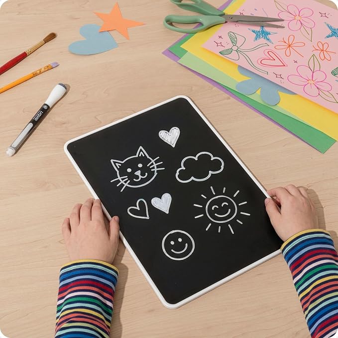 U Brands Double-Sided Lap Board, 8.25 x 11.75, Dry Erase and Chalkboard Surfaces - Image 5