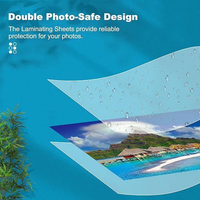 5 Mil Laminating Sheets, Holds 8.5 x 11 Inch Sheets 300 Pack, Thermal Laminating Pouches for Laminator, 9 X 11.5-inches/Letter Size Thermal Laminating Paper, Round Corner-DeskLoop Office