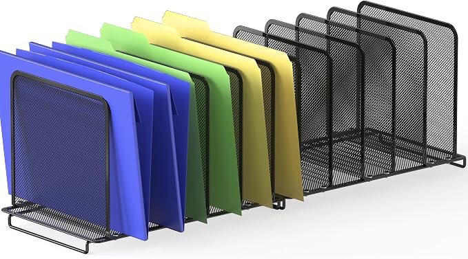 Simple Houseware 5 Section Upright File Sorter Organizer by SimpleHouseware