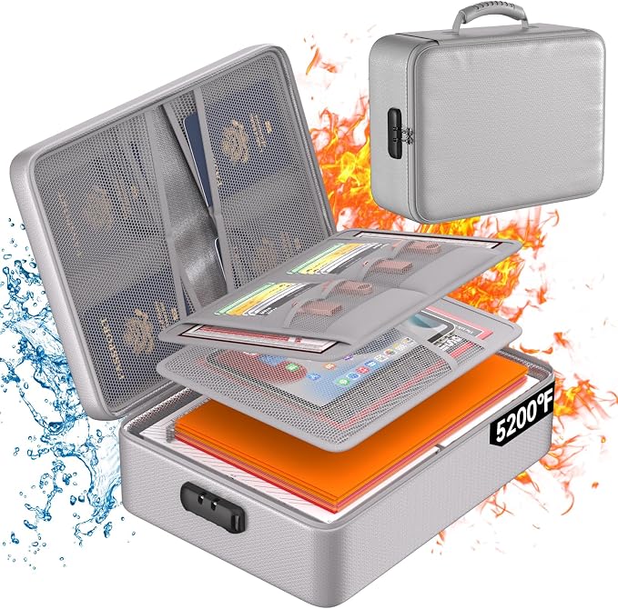 DocSafe 5200°F Fireproof Document Organizer Box by DocSafe