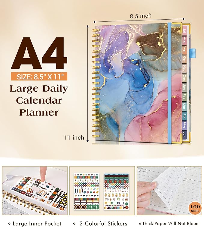 Academic Planner 2026-2027, Hardcover Weekly and Monthly Calendar Planner from - Image 5