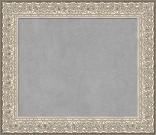 Amanti Art Silver Framed Magnetic Board 27x31 Medium Vision Board by AmantiArt