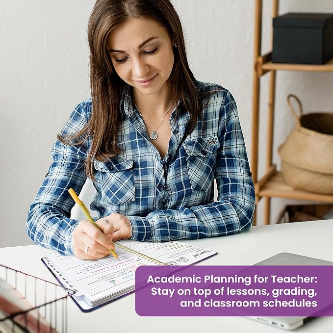Planner 2026–2027, Academic Monthly Weekly Spiral Calendar, July 2026 – June - Image 7