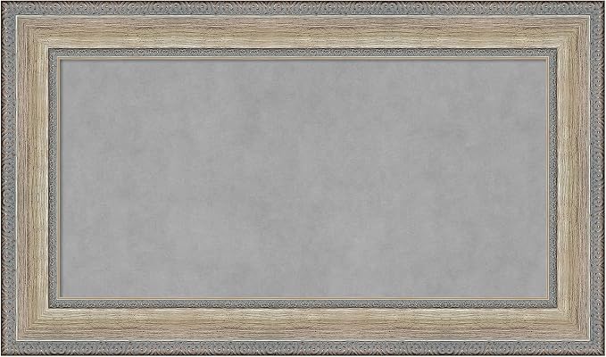Amanti Art Silver Framed Magnetic Board 17x29 Small Vision Board by AmantiArt