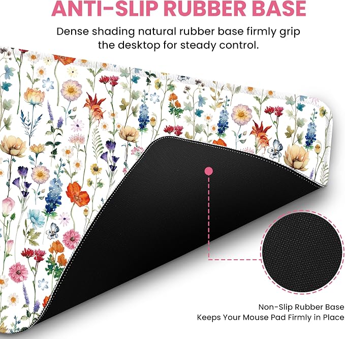 Large Mouse Pad for Desktop, Cute Desk Mat Pad Protector for Work & Gaming - Image 3