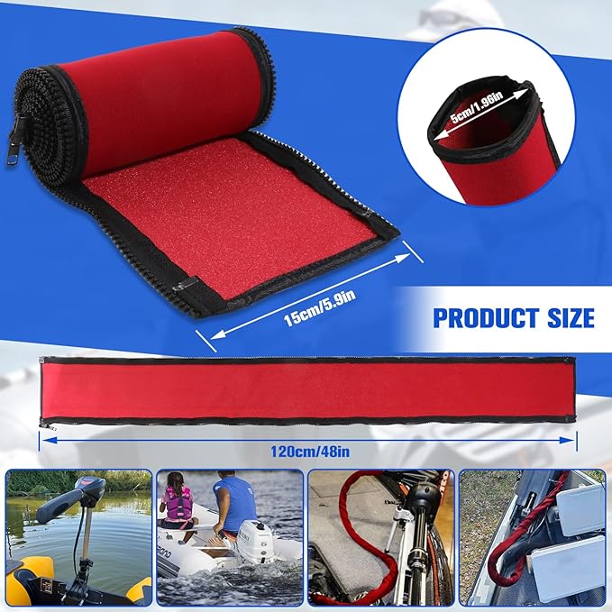 48 inch Zippered Neoprene Cable Sleeve - Image 3
