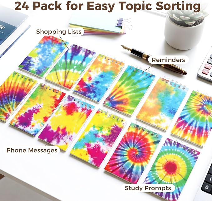 Koogel 24PCS Small Spiral Notebook, Blank Mini Pocket Journal Notebook - Image 2