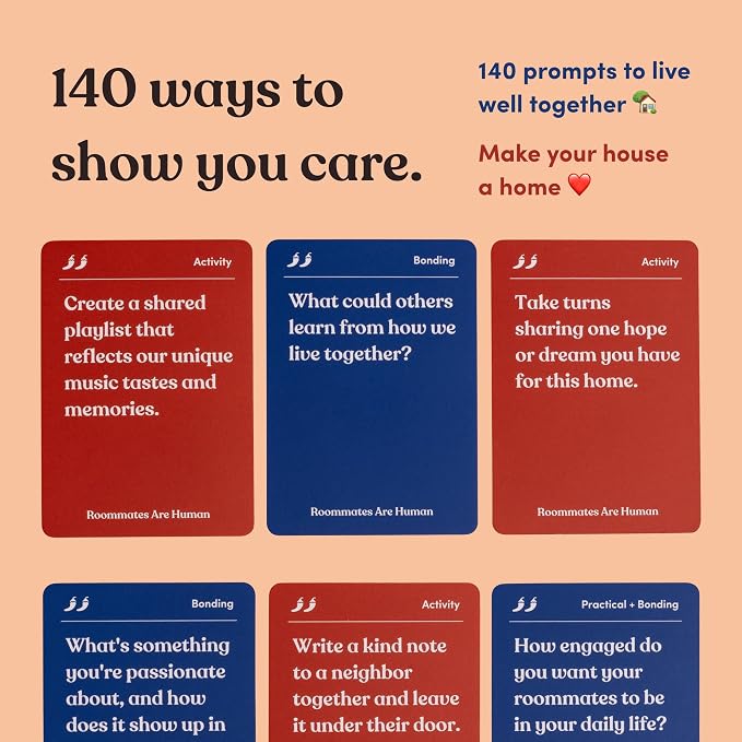 Roommates are Human | 140 Conversation Cards to Help You Get to Know Your - Image 3