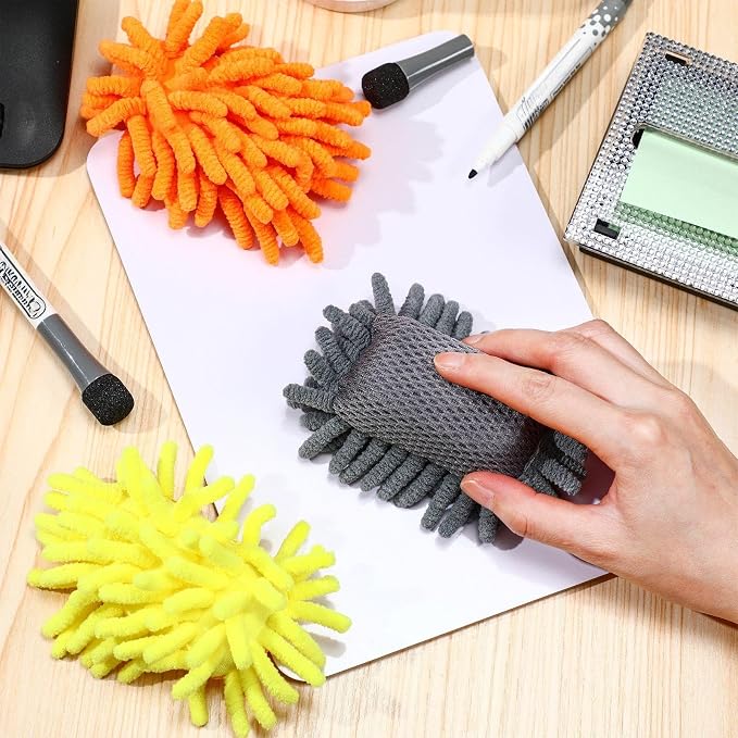 Epakh 8 Pcs Dry Erase Eraser Magnetic Microfiber Shag Whiteboard Eraser - Image 3