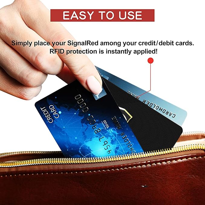 SaiTech IT 4 Pack RFID Blocking Card, One Card Protects Entire Wallet Purse - Image 8