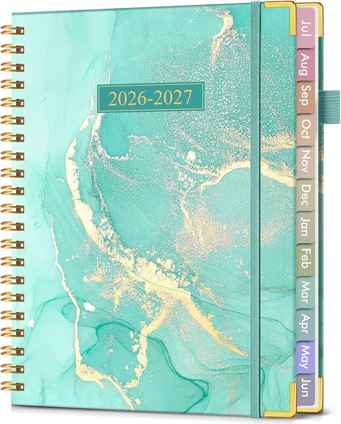 Academic Planner 2026-2027, Hardcover Weekly and Monthly Calendar Planner from by Unknown