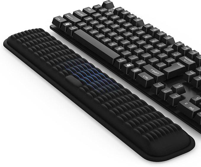 MEKASS Keyboard Wrist Rest, Soft Memory Foam Wrist Support, Keyboard Hand Rest by Mekass