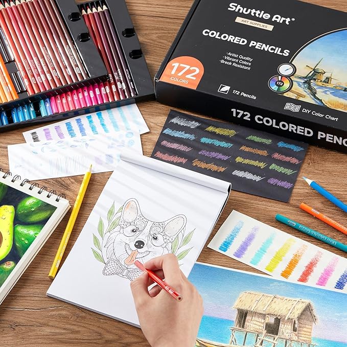 Shuttle Art 172 Colored Pencils - Image 2