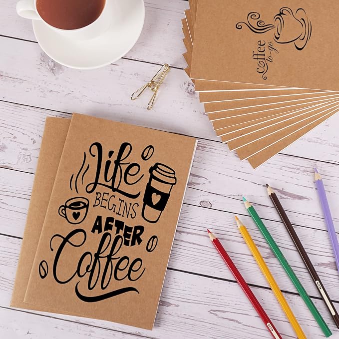 EOOUT 80pcs Kraft Notebooks for Kids, Blank Journals Bulk, Sketch Books - Image 5