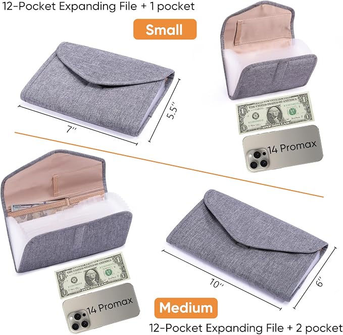 Fabric Receipt Organizer 7X5 - Image 4