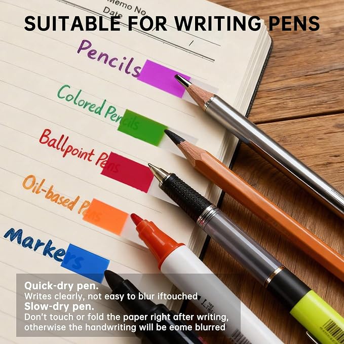 Sticky Tabs, Colorful Repositionable Page Markers Book Tabs - Image 4