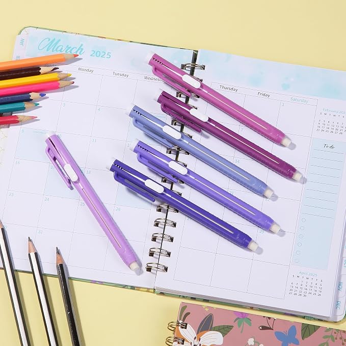 Mr. Pen- Retractable Mechanical Eraser Pens, 6 Pack, Twilight Colors | - Image 8
